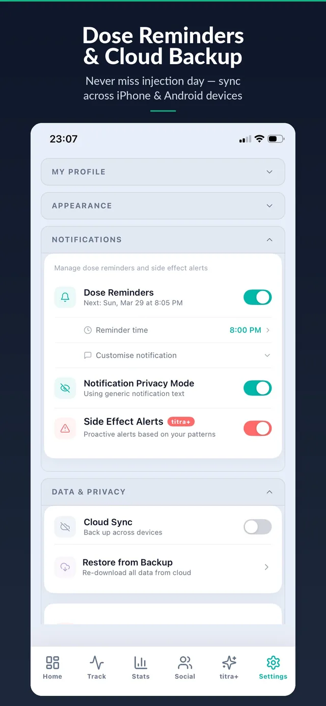 titra: Reminders