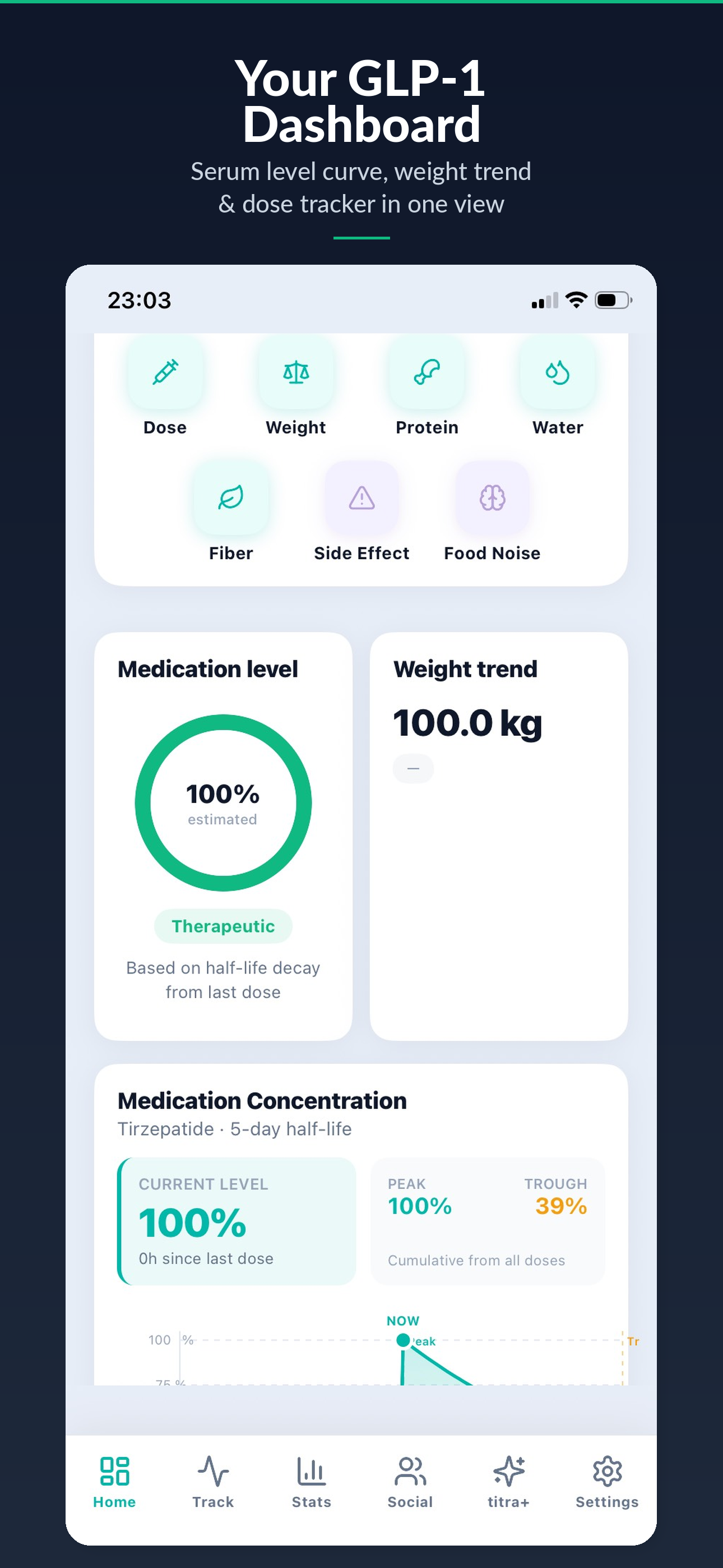 Titra app screenshot