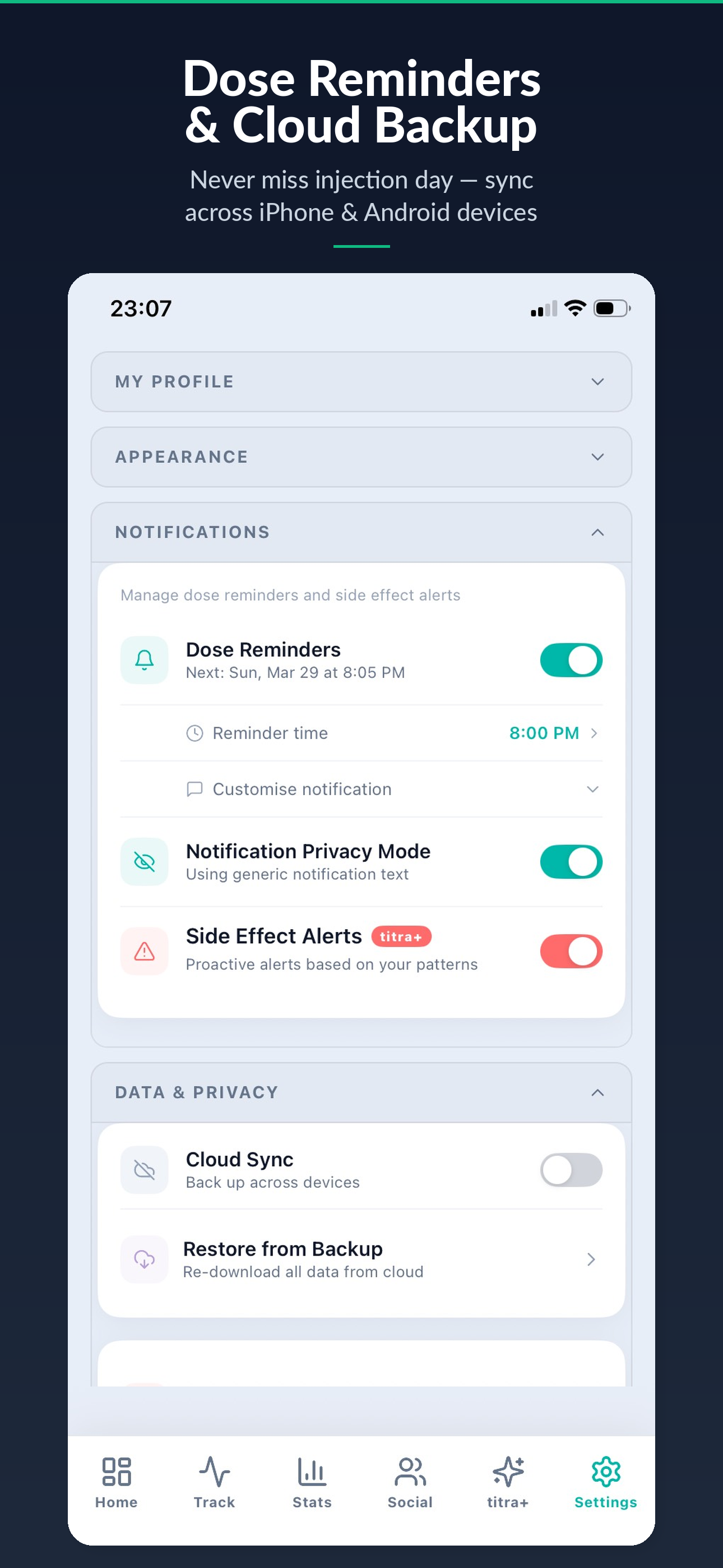 Titra screenshot