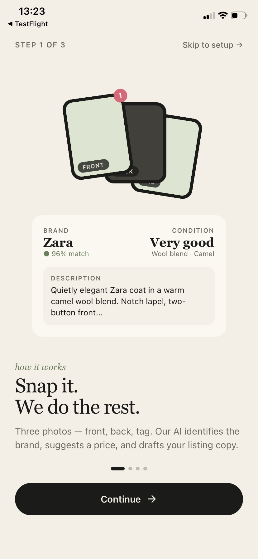 VintSnap screenshot